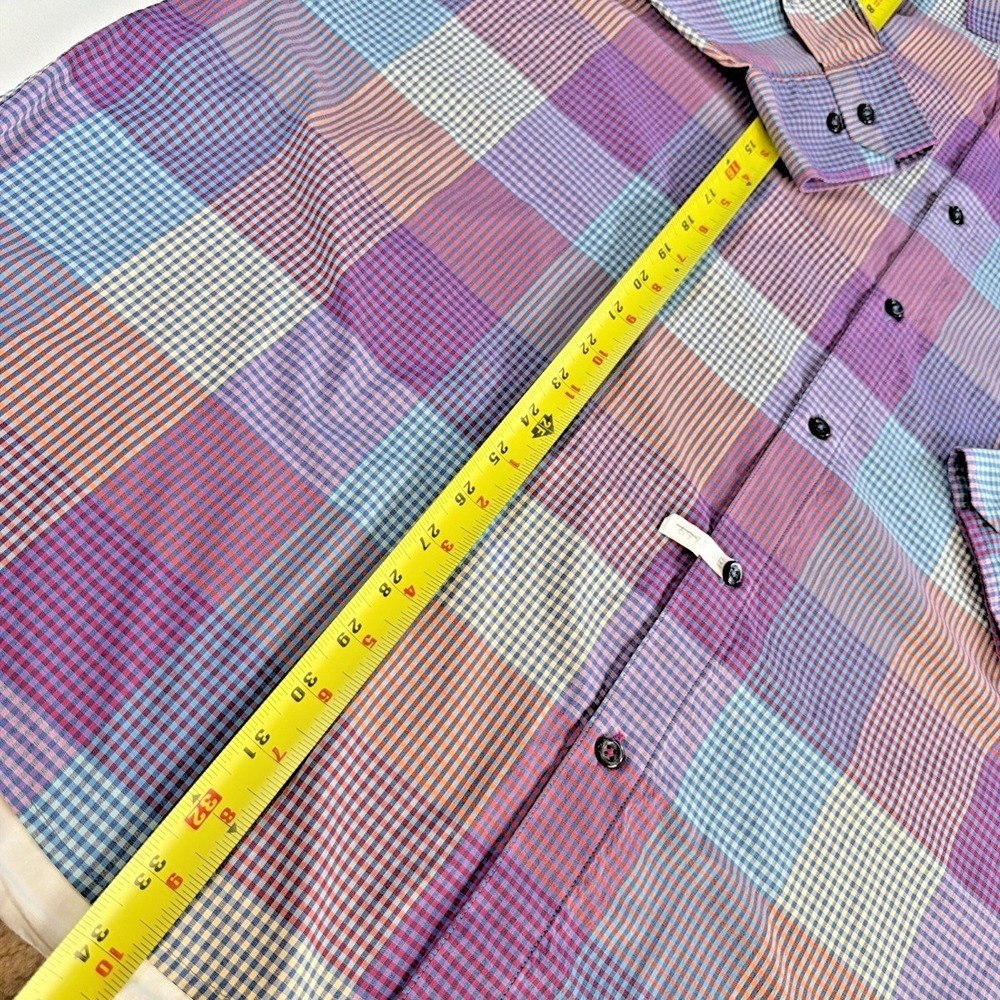 Tommy Bahama Siesta Key Paloma Check Stretch Button Up Long Sleeve Size 3XL - Picture 7 of 16